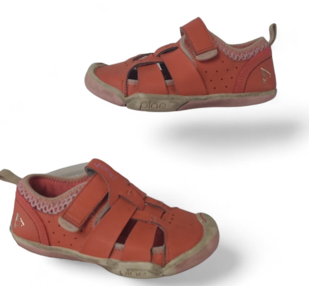 Plae Girls 11.5  Sam 2.0 Coral Pink Athletic Sandals